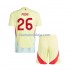 Camisola Espanha Pedri 26 Criança Equipamento Segundo Euro 2024 Manga Curta